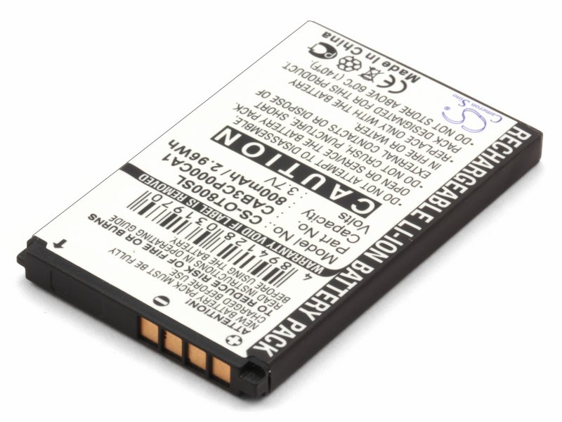Аккумулятор для Alcatel One Touch 800, 802, 808 (CAB30P0000C1)