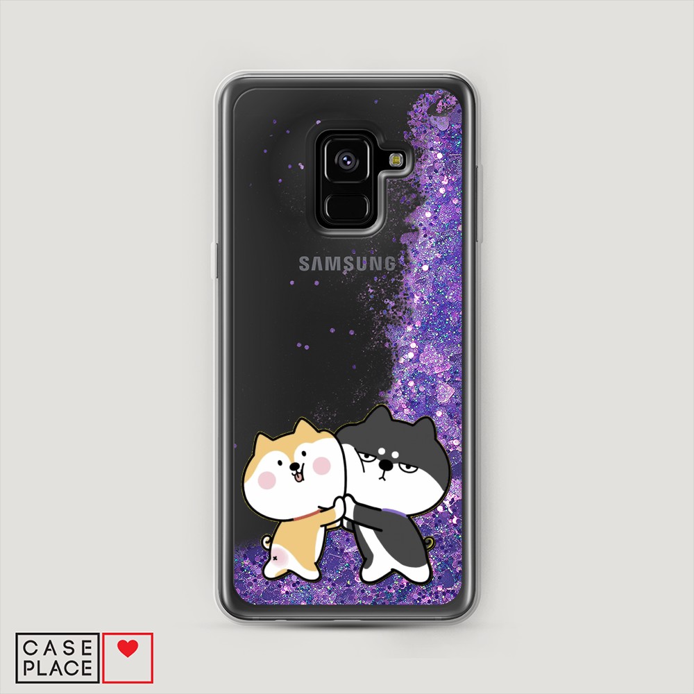 

Чехол Awog на Samsung Galaxy A8 2018 "Обнимашки акита", Разноцветный, 25492-1