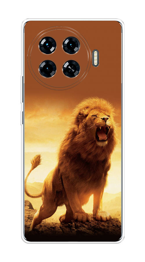 

Чехол на Tecno Spark 20 Pro Plus "Львиный рык", Коричневый;желтый;оранжевый, 305050-1