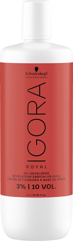 Лосьон-окислитель Schwarzkopf Professional Igora Royal Oil Developer 3% 1000 мл бутылка bodrost 1000 мл