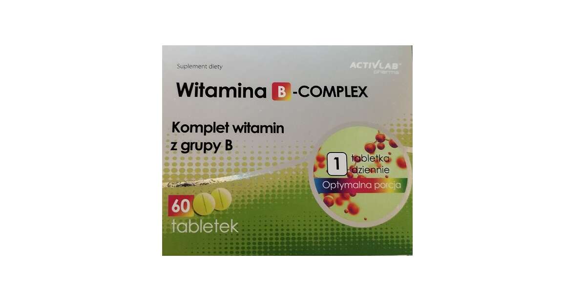 Витамины группы Б ActivLab Witamina B-Complex для волос, кожи лица капсулы 60 шт