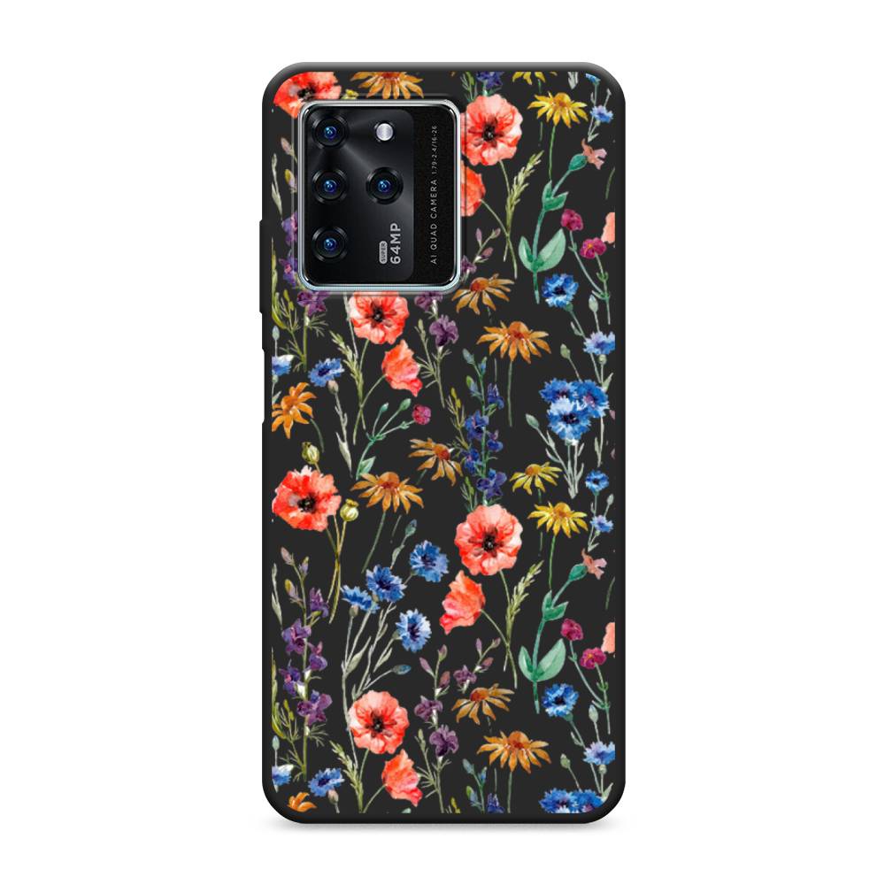 

Чехол Awog на ZTE Blade V30 / ЗТЕ Блэйд V30 "Маки и васильки фон", 135352-1