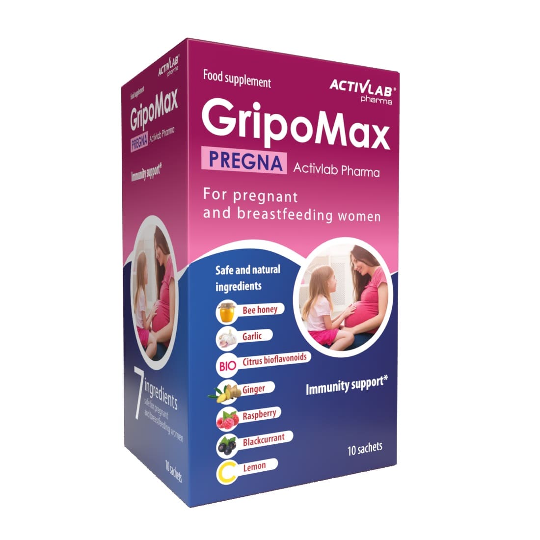 Антиоксиданты ActivLab GripoMax Pregna для повышения иммунитета 10 г х 10 пакетиков