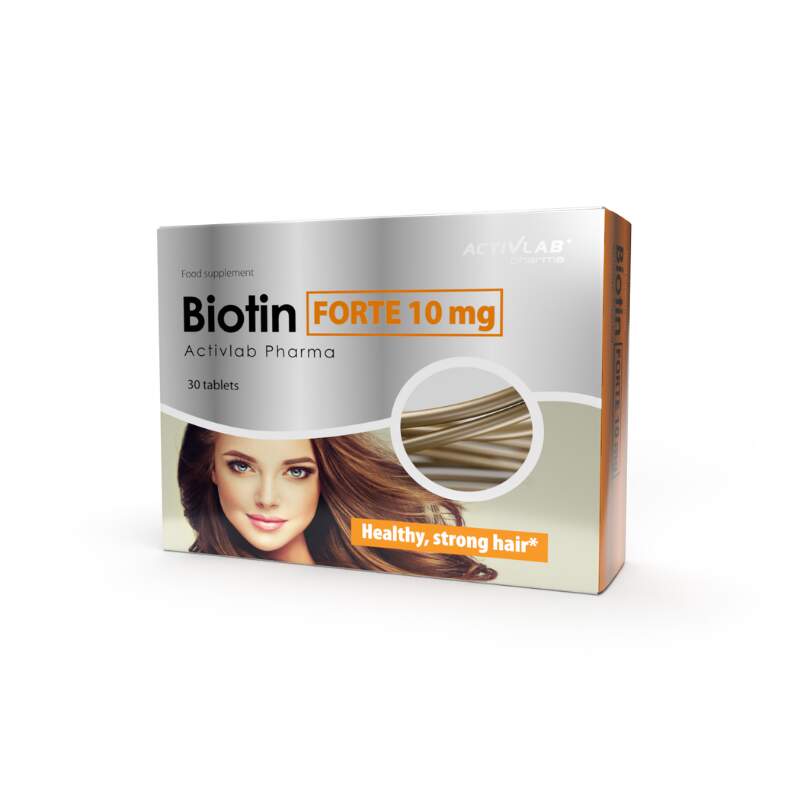 Купить ActivLab Biotine FORTE 10mg - box (2 bl. x 15 tabl.)