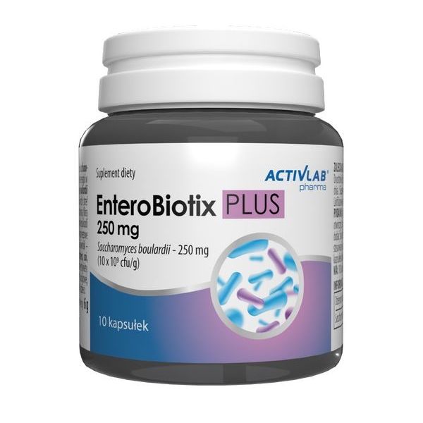 Пробиотики для микрофлоры кишечника ActivLab EnteroBiotix PLUS 250 капсулы 10 шт