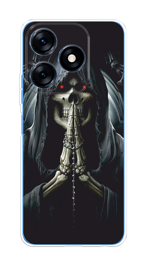 

Чехол на Tecno Spark 10/10C "Молитва", Серый, 303650-1