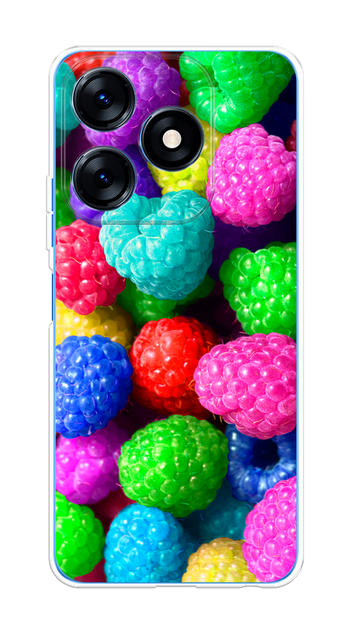 

Чехол на Tecno Spark 10/10C "Леденцовая малина", Фиолетовый;розовый;зеленый, 303650-1