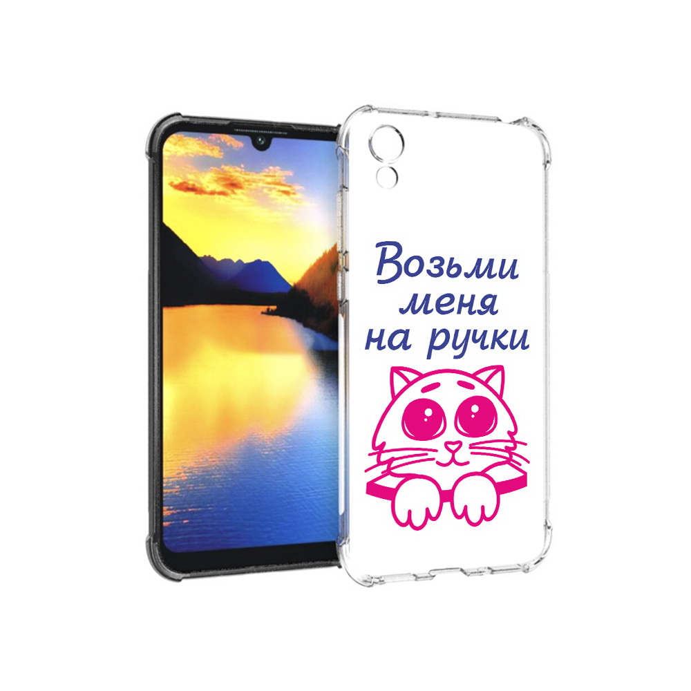 

Чехол MyPads Tocco для Huawei Y5 мяу, Прозрачный, Tocco