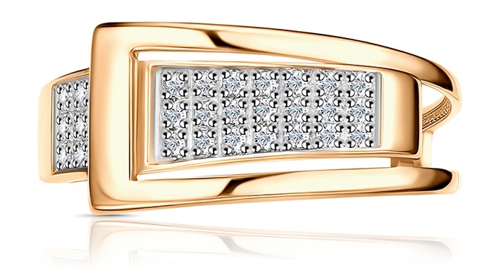 

Кольцо из золота р.  Kari Jewelry 214808, фианит, 214808