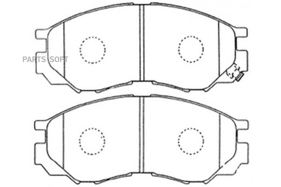 

Колодки торм диск пер к-т MITSUBISHI Delica P02T/13T/A3V/15T/05T/A5V/A5W/25T/B5V/B5W/D