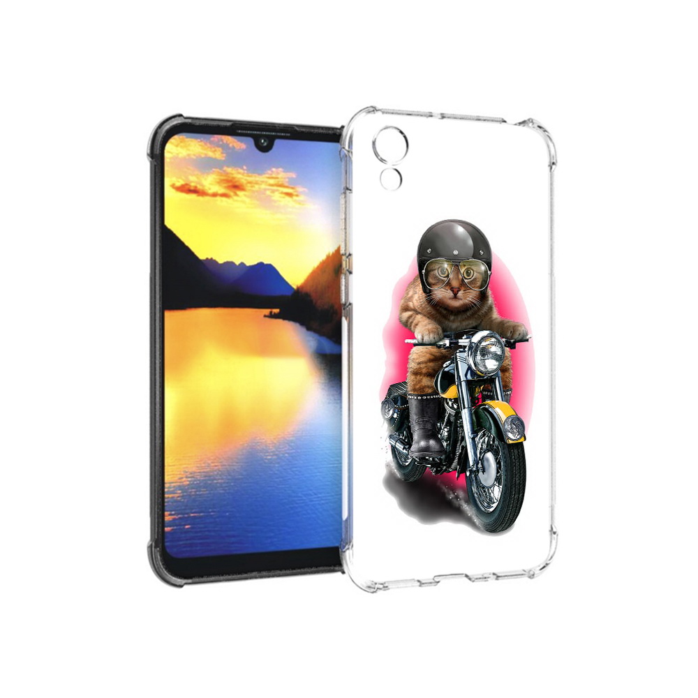 

Чехол MyPads Tocco для Huawei Y5 мото-кот, Прозрачный, Tocco