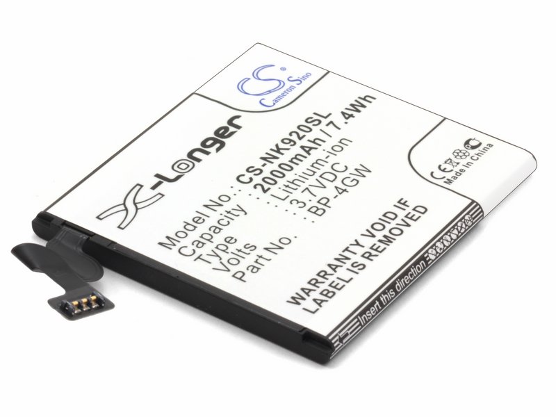 

Аккумулятор для телефона Nokia Lumia 920 (BP-4GW)