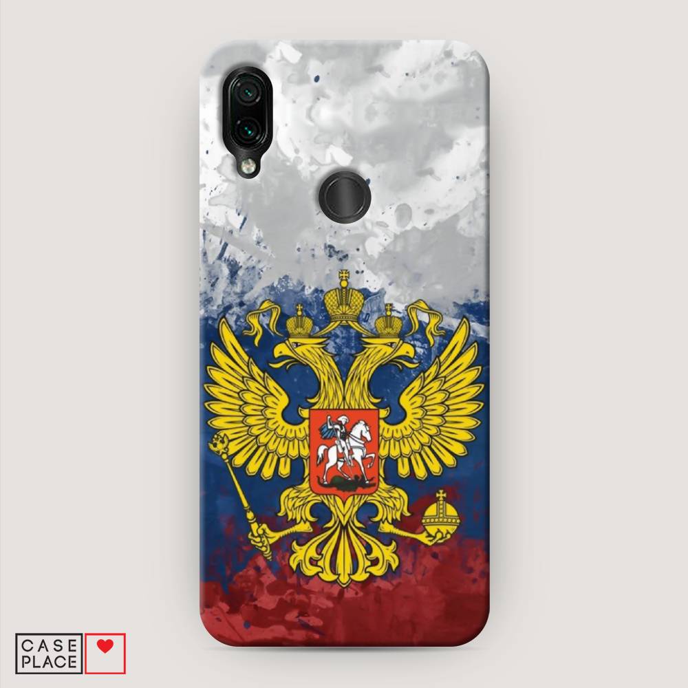 фото Пластиковый чехол "рф" на xiaomi redmi 7 awog