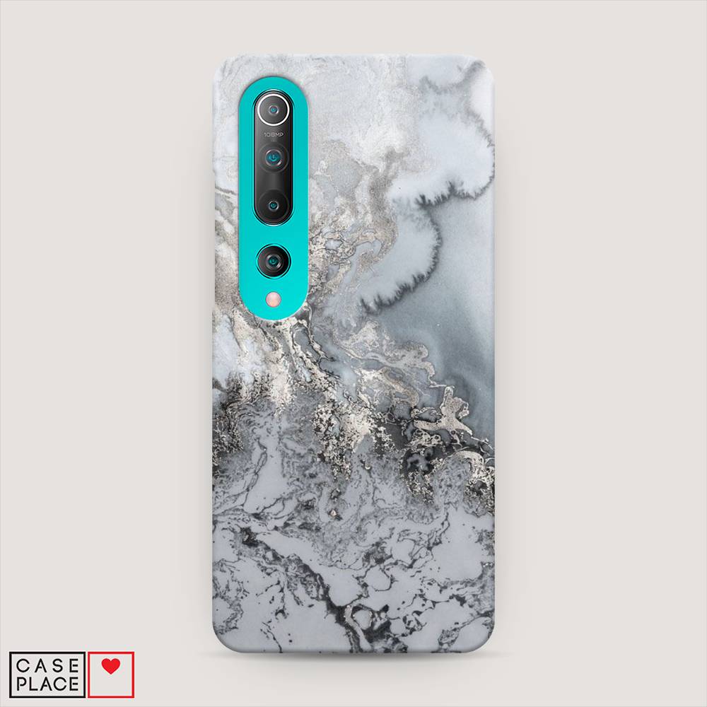 

Пластиковый чехол "Морозная лавина серая" на Xiaomi Mi 10, 37520-2