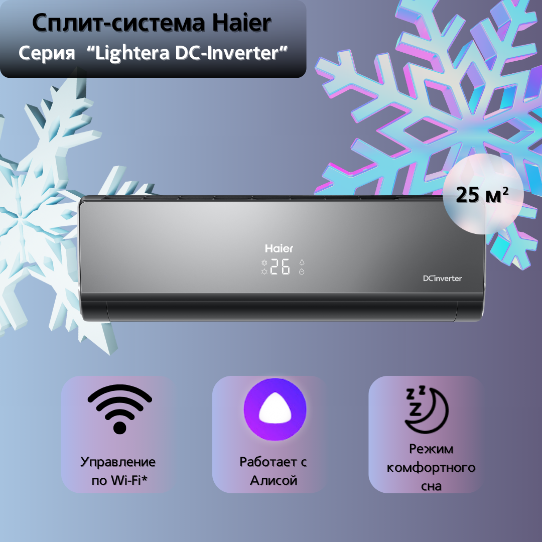 Сплит-система Haier AS09NS6ERA-B / 1U09BS3ERA с Wi-Fi модулем ESP32