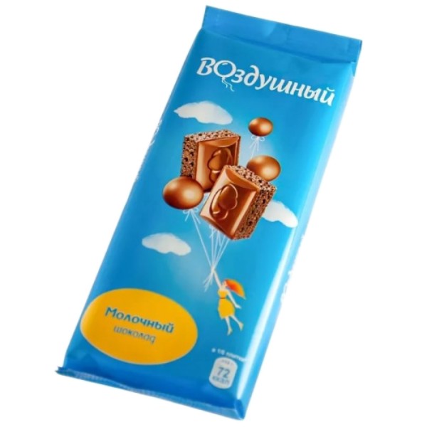 Шоколад Воздушный темный пористый плиточный, 20 шт. х 85 гр (1,7 кг)