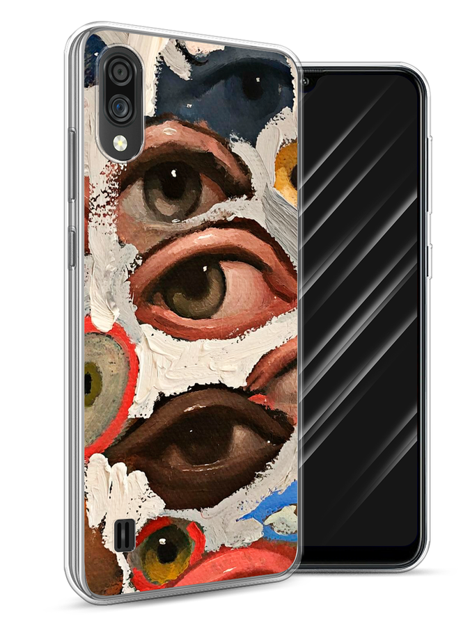 

Чехол Awog на ZTE Blade A51 lite / ЗТЕ Блэйд A51 lite "Глаза масляная живопись", Разноцветный, 134850-7