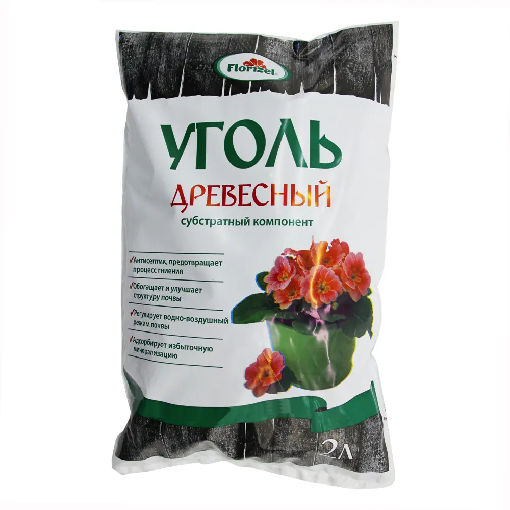 

Уголь древесный FLORIZEL 2л S-FL-03