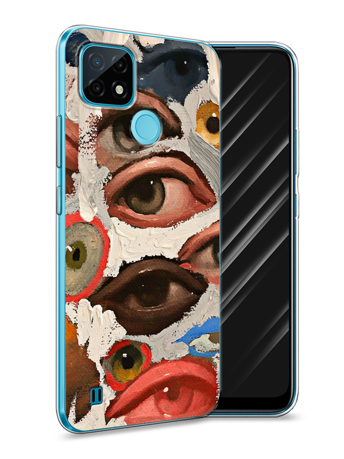 

Чехол Awog на Realme C21 "Глаза масляная живопись", Разноцветный, 254950-7