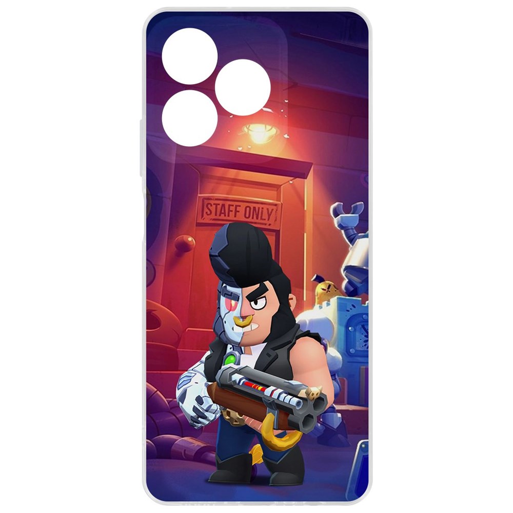 

Чехол-накладка Krutoff Clear Case Brawl Stars-Б-800 для Realme C51, Прозрачный