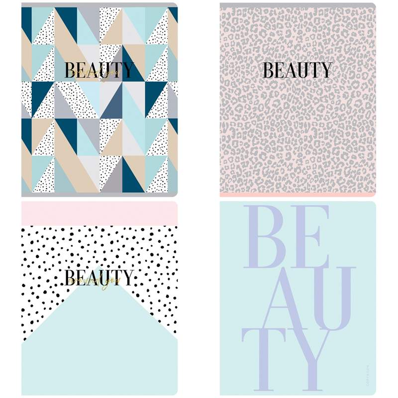 

Тетрадь Greenwich Line "Beauty shapes" 48 листов А5 линия матовая ламинация 70г/м2 10 штук