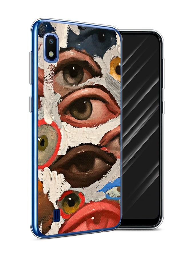 

Чехол Awog на Samsung Galaxy A10 "Глаза масляная живопись", Разноцветный, 27950-7