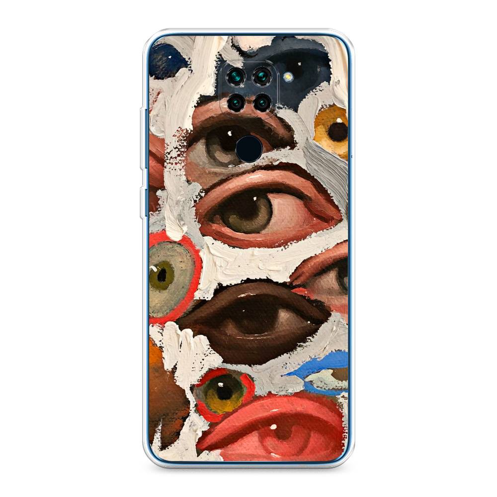 фото Чехол awog "глаза масляная живопись" для xiaomi redmi note 9