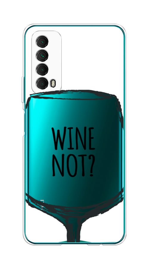 

Чехол на Huawei P Smart 2021 "Wine not white", Белый, 6104750-6