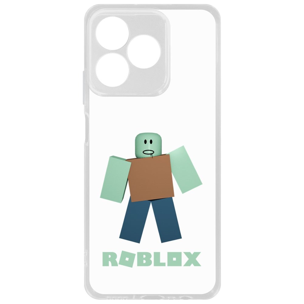 

Чехол-накладка Krutoff Clear Case Roblox-Зомби для Realme C51, Прозрачный