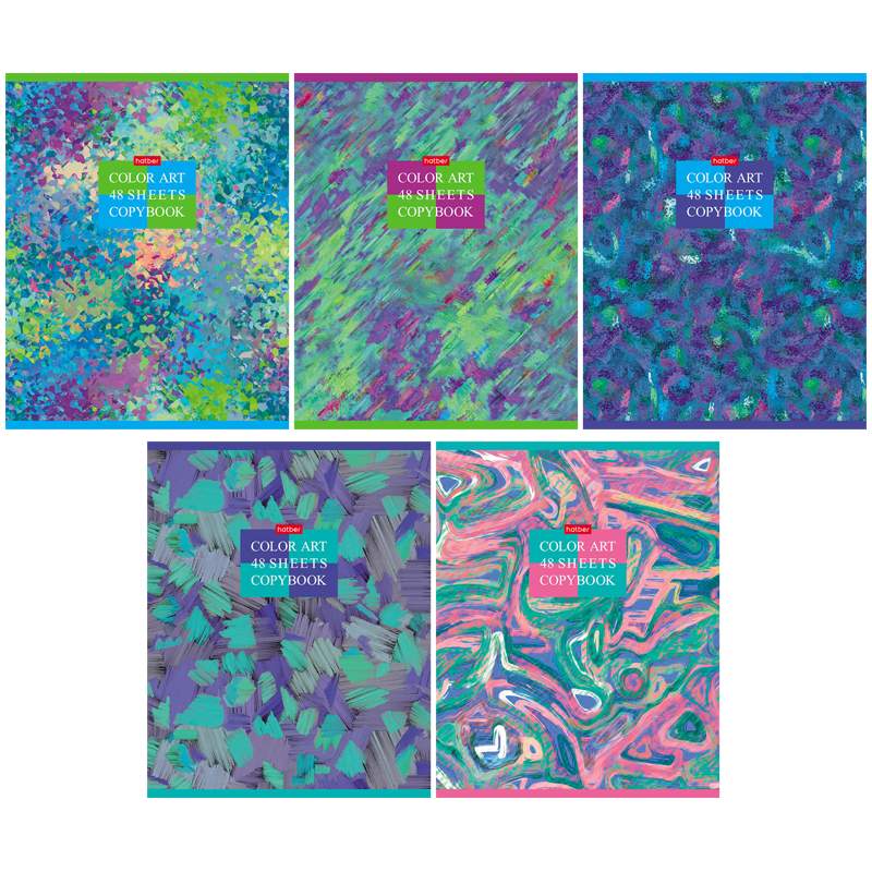 

Тетрадь Hatber "Color art" 287870 48 листов А5 клетка матовая ламинация 10 штук
