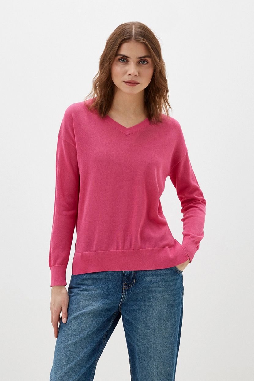 Розовый женский пуловер Baon B1324201 размера 2XL.