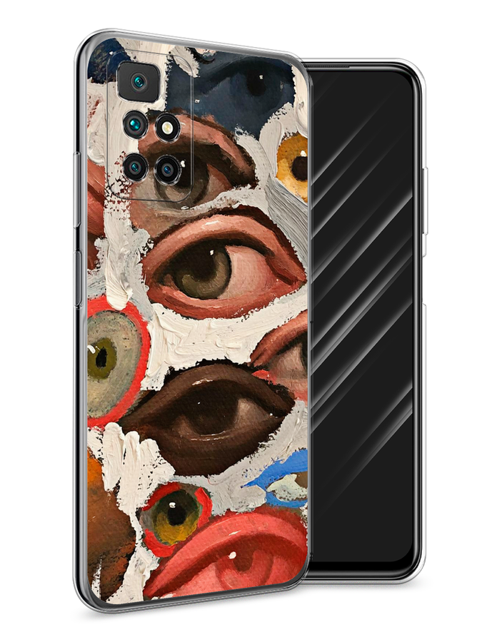 

Чехол Awog на Xiaomi Redmi 10 "Глаза масляная живопись", Разноцветный, 311350-7