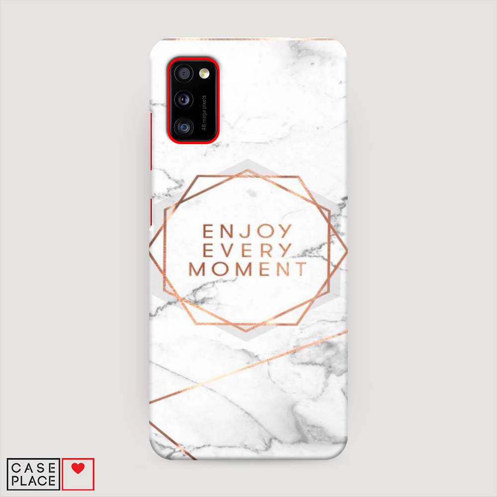 

Пластиковый чехол "Enjoy every moment мрамор" на Samsung Galaxy A41