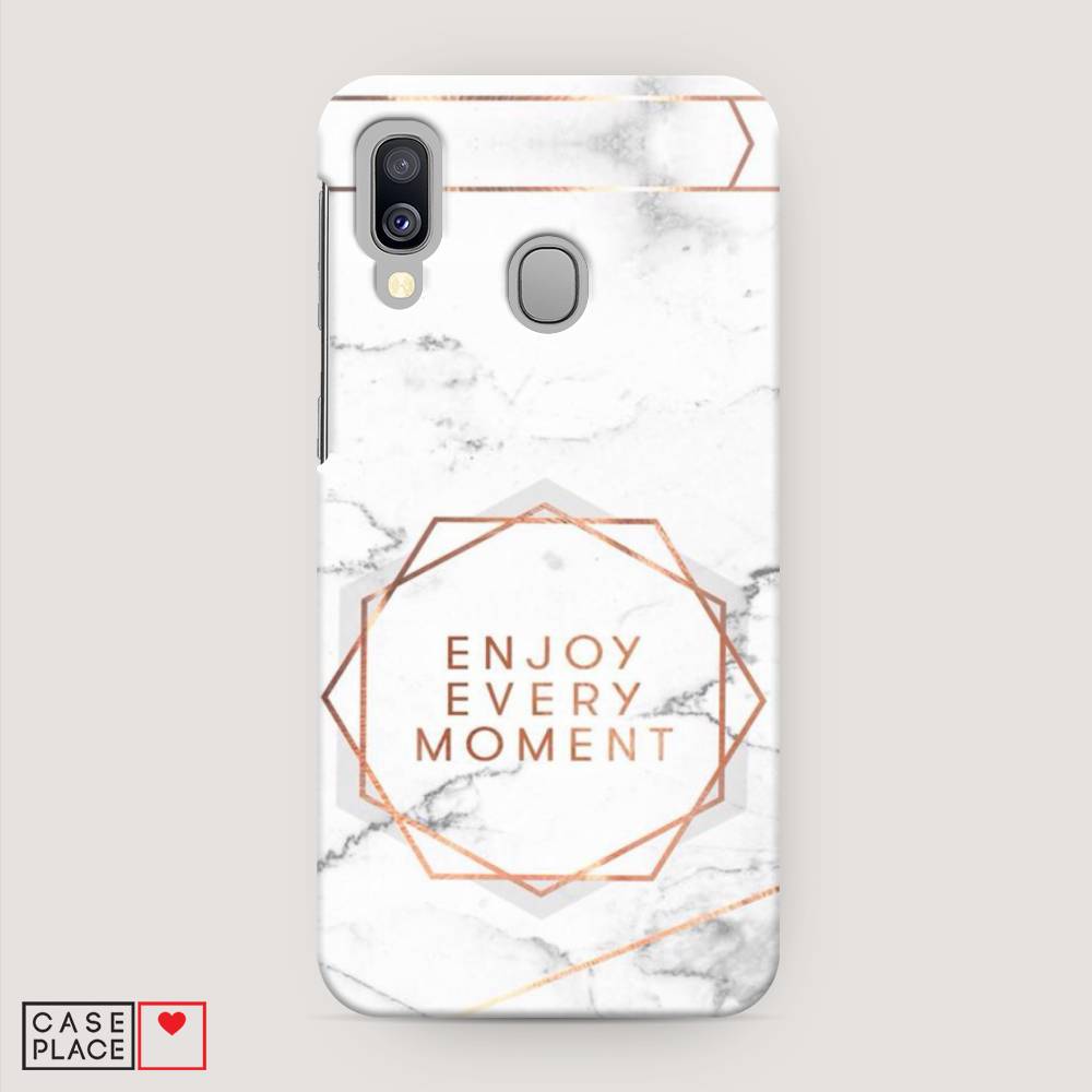 

Пластиковый чехол "Enjoy every moment мрамор" на Samsung Galaxy A40
