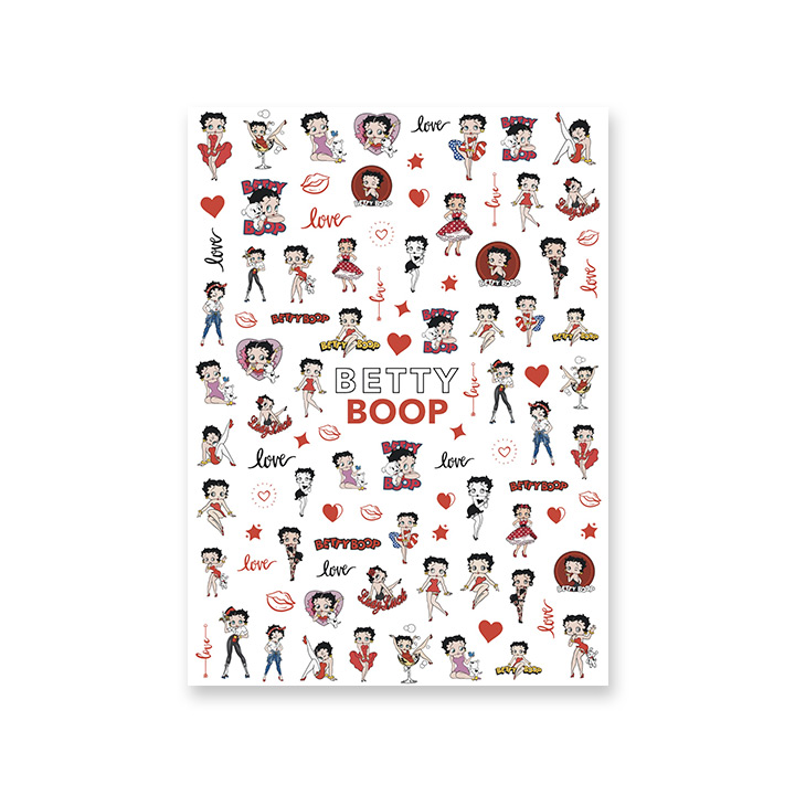 

Слайдер-дизайн Crazy Shine Nails №2039 Бетти Буп, Черный