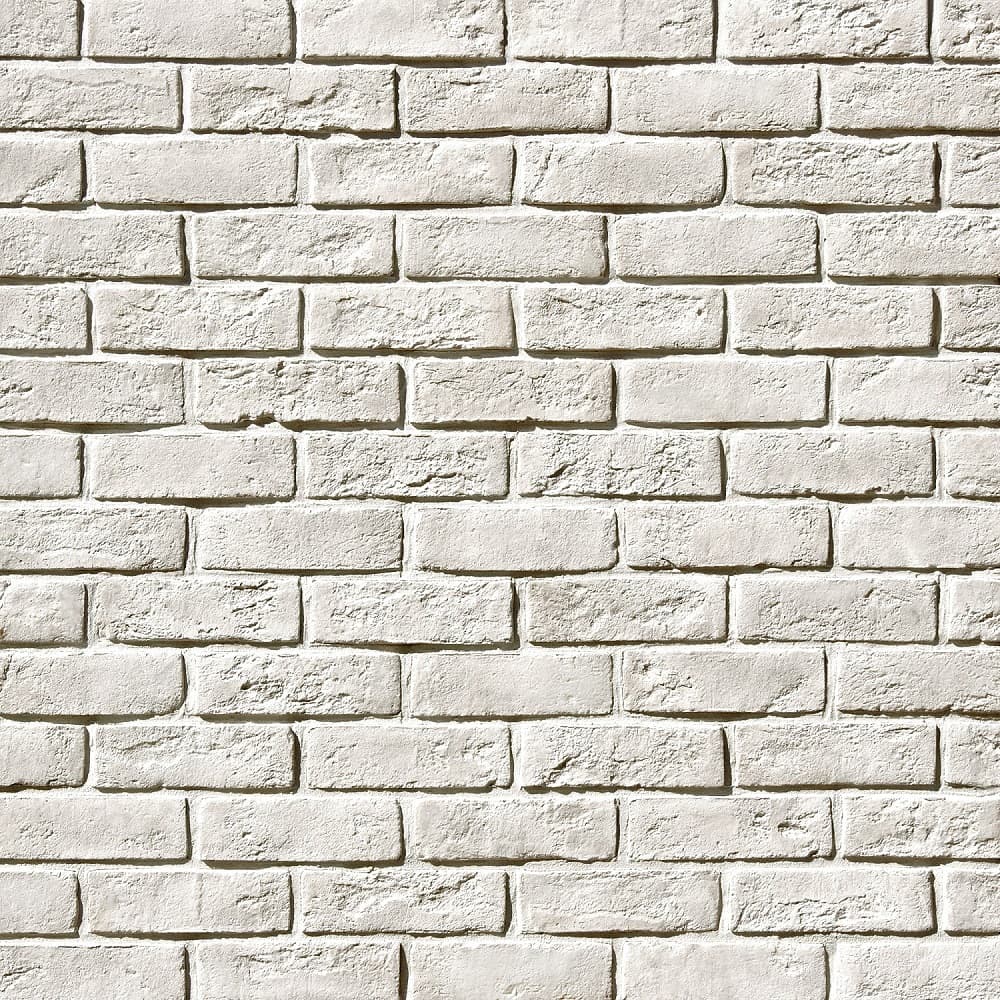 Камень декоративный WHITE HILLS КЕЛЬН БРИК белый бетон 320-00 (1,63 м2)