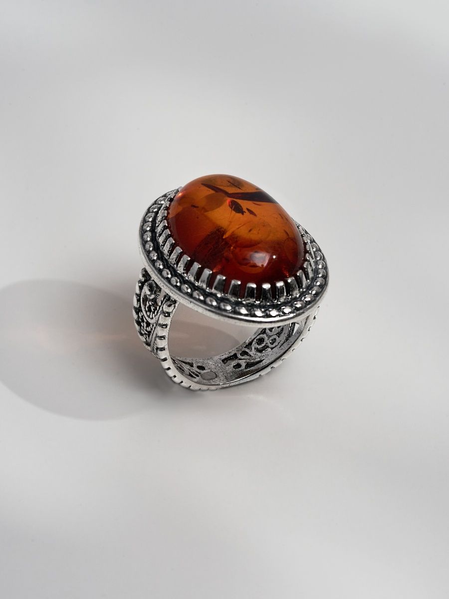 

Кольцо из латуни р. 19,5 SHINE & BEAUTY 24311512я, янтарь, 24311512я