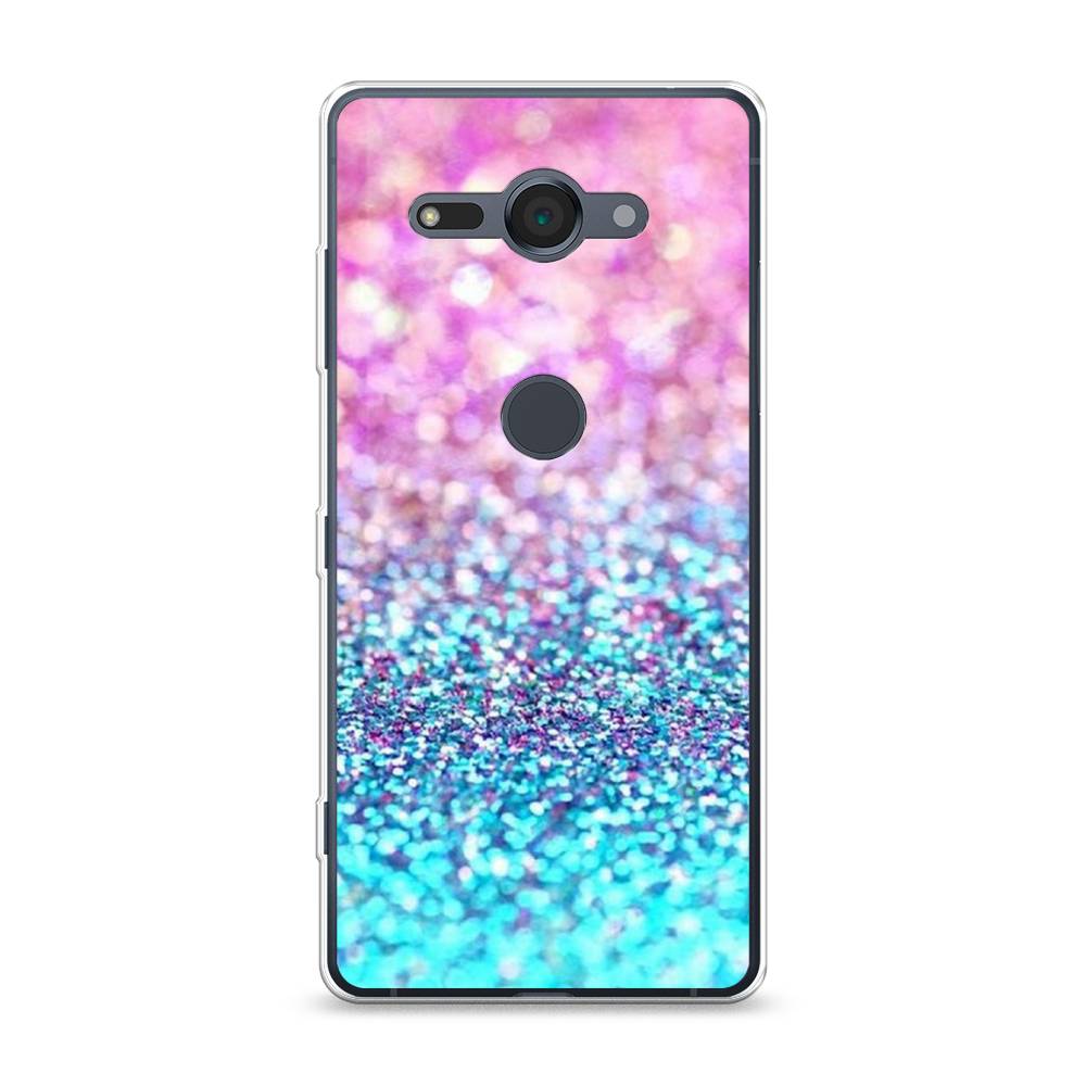 

Чехол Awog "Розово-голубые глиттеры рисунок" для Sony Xperia XZ2 compact