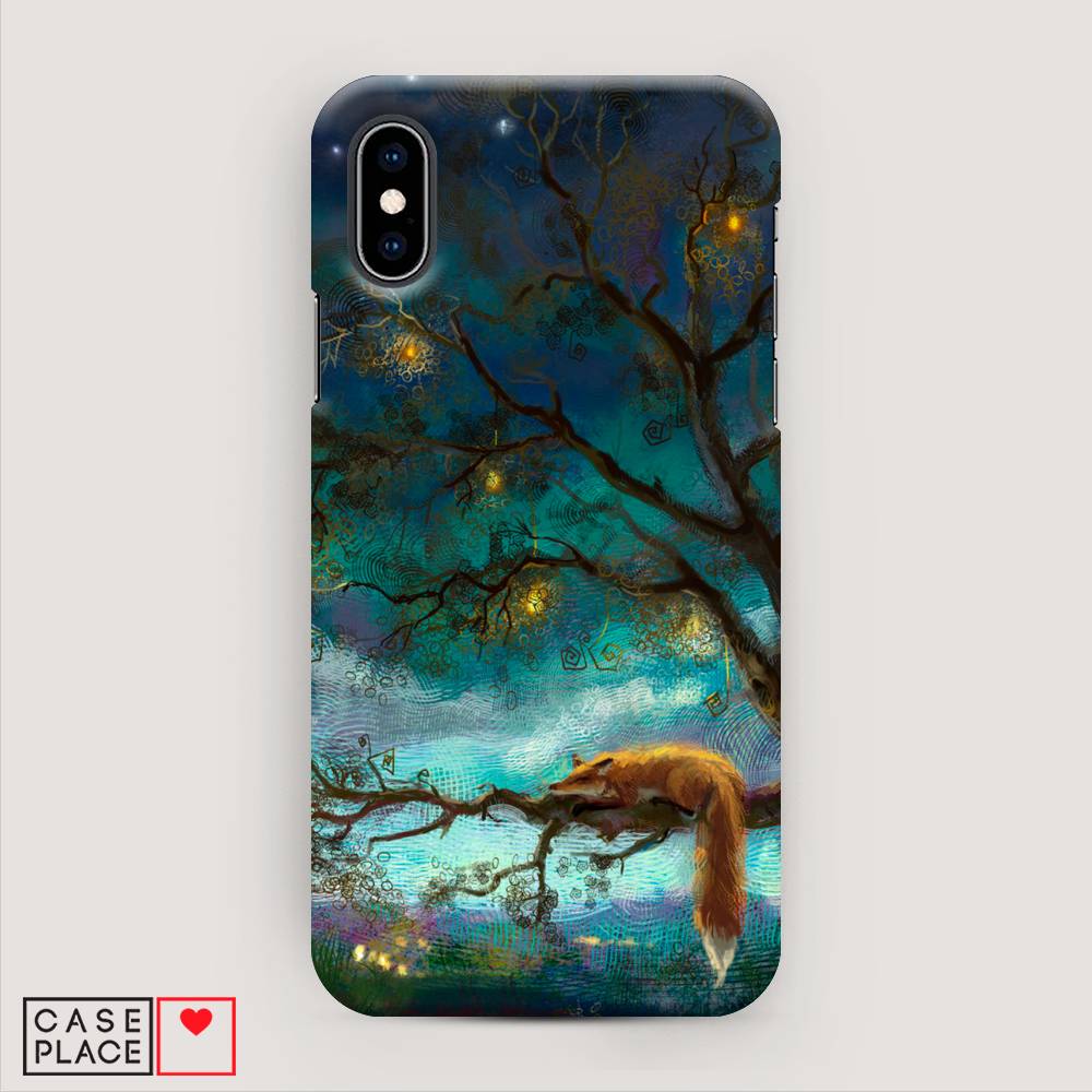 

Пластиковый чехол "Лиса устала" на Apple iPhone XS (10S), 11820-1