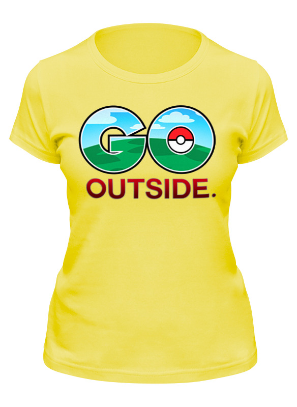 

Футболка женская Printio Pokemon go желтая S, Pokemon go