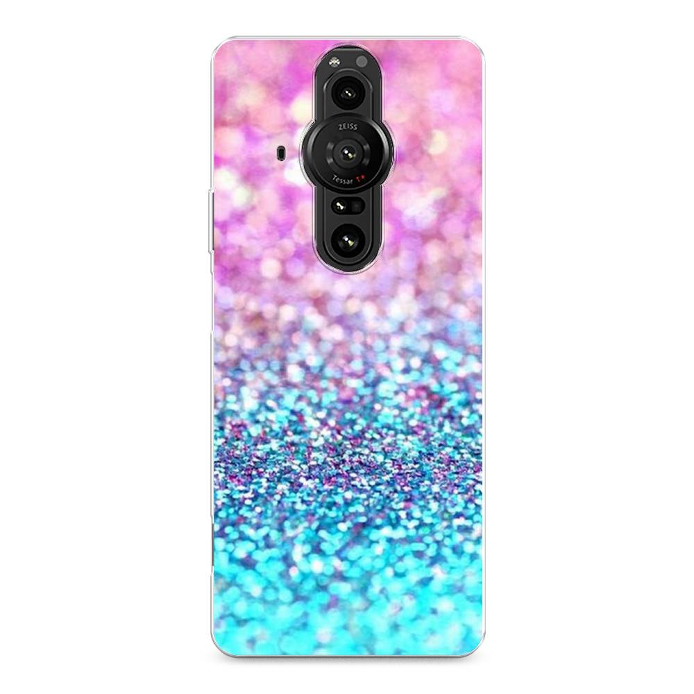 

Чехол Awog "Розово-голубые глиттеры рисунок" для Sony Xperia Pro-I