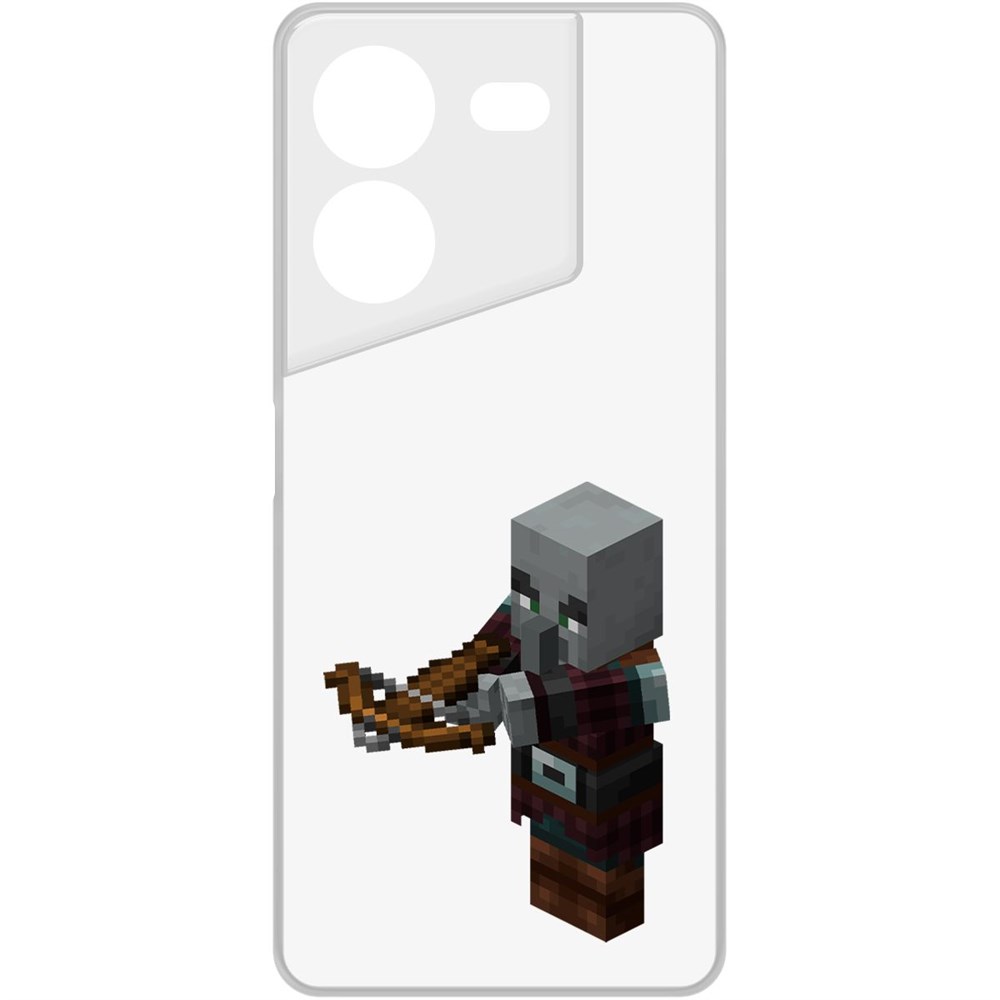 

Чехол-накладка Krutoff Clear Case Minecraft-Разбойник для TECNO Pova 5, Прозрачный