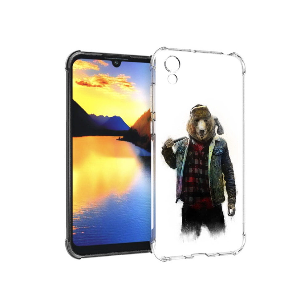 

Чехол MyPads Tocco для Huawei Y5 медведь с топором, Прозрачный, Tocco