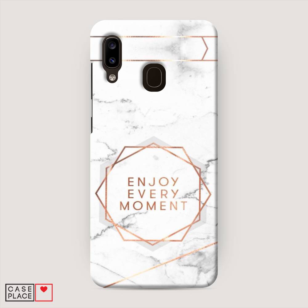 

Пластиковый чехол "Enjoy every moment мрамор" на Samsung Galaxy A30, 27520-5