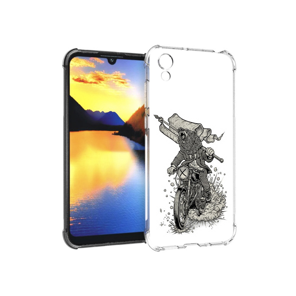 

Чехол MyPads Tocco для Huawei Y5 медведь на мотоцикле, Прозрачный, Tocco
