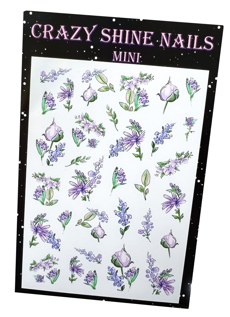 

Слайдер-дизайн Crazy Shine Nails mini №1167 Фиолет, Разноцветный