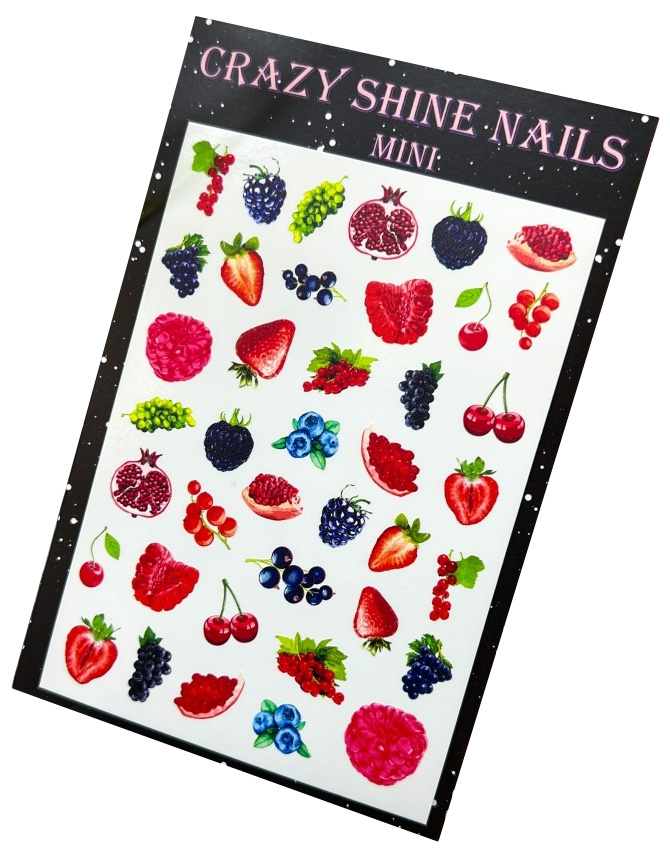 

Слайдер-дизайн Crazy Shine Nails mini №1159 Сочный, Разноцветный