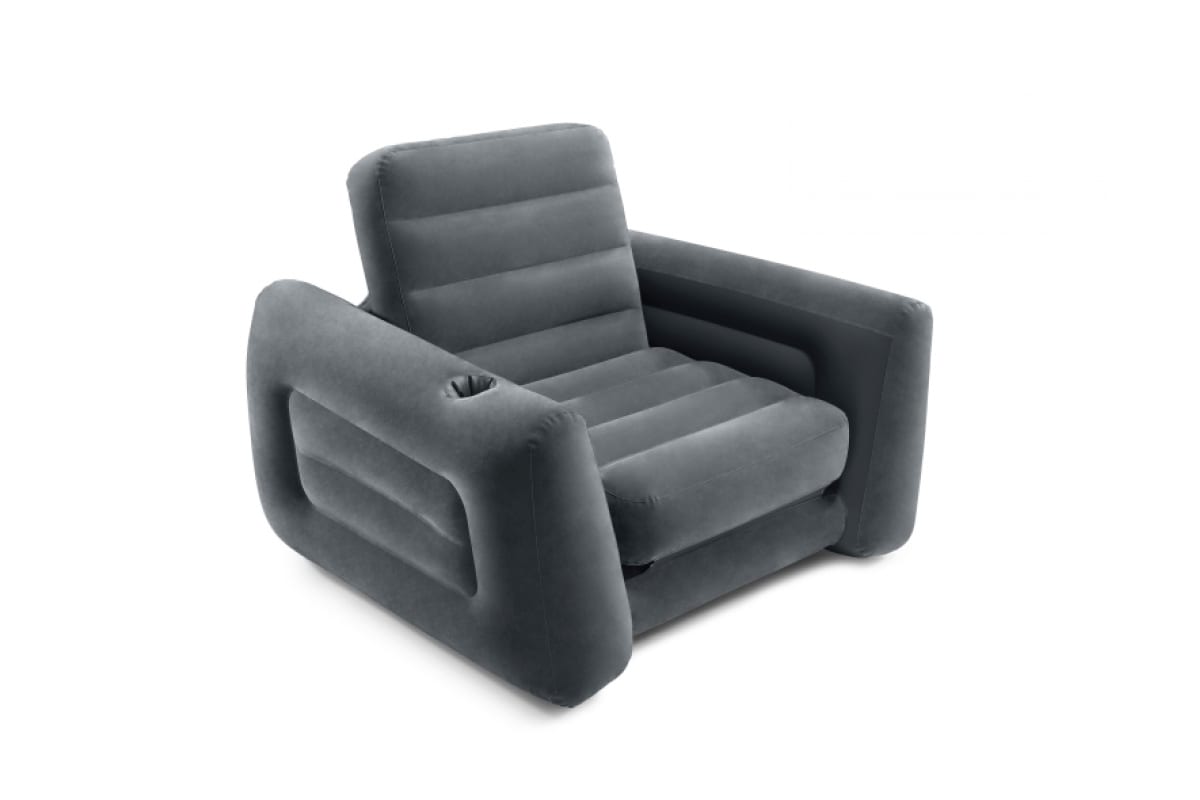 фото Надувное кресло-трансформер intex 66551 pull-out chair (117х224х66см)