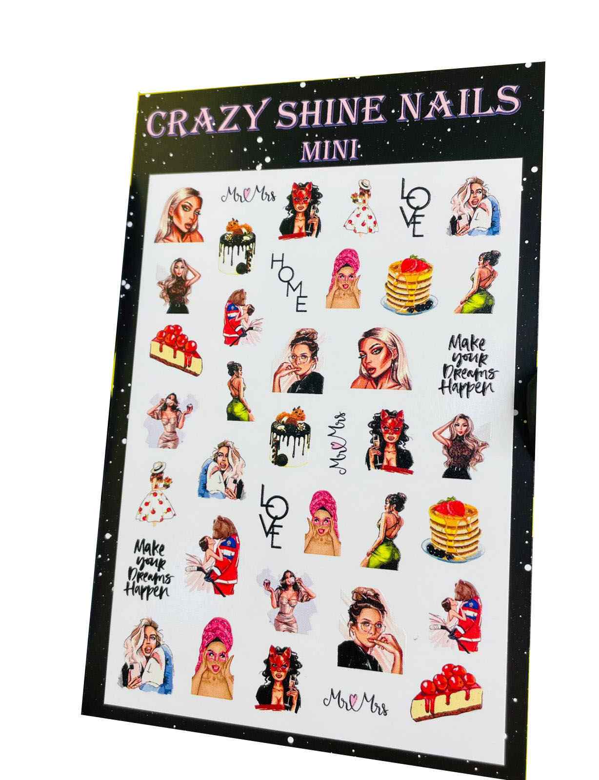 

Слайдер-дизайн Crazy Shine Nails mini №1142 Летнее настроение, Разноцветный