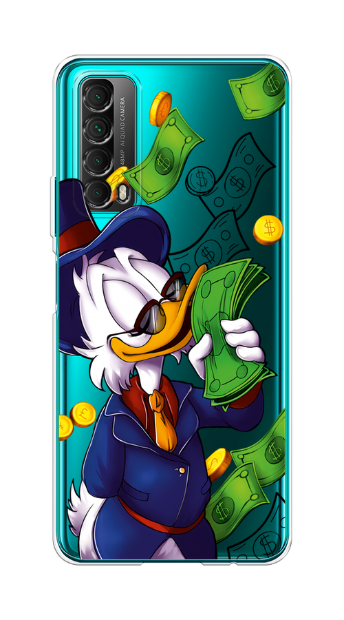 

Чехол на Huawei P Smart 2021 "Scrooge McDuck with Money", Синий;зеленый;белый, 6104750-6